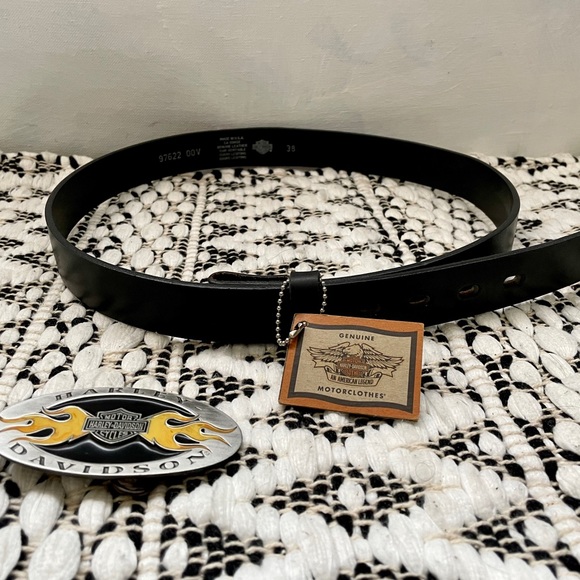 Harley belt new with belt buckle - Picture 3 of 3